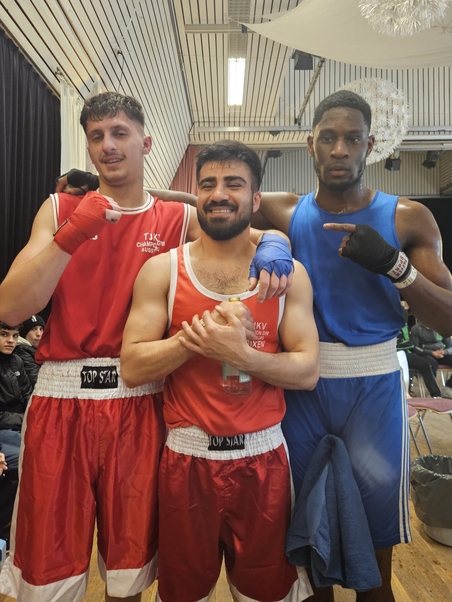 Dreimal Platz 1 bei der Meisterschaft: Adriano B., Milad G. und Kevin M.